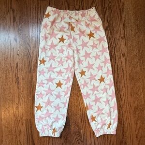 NEW Pink Chicken Organic Star Sweatpants 6 Years